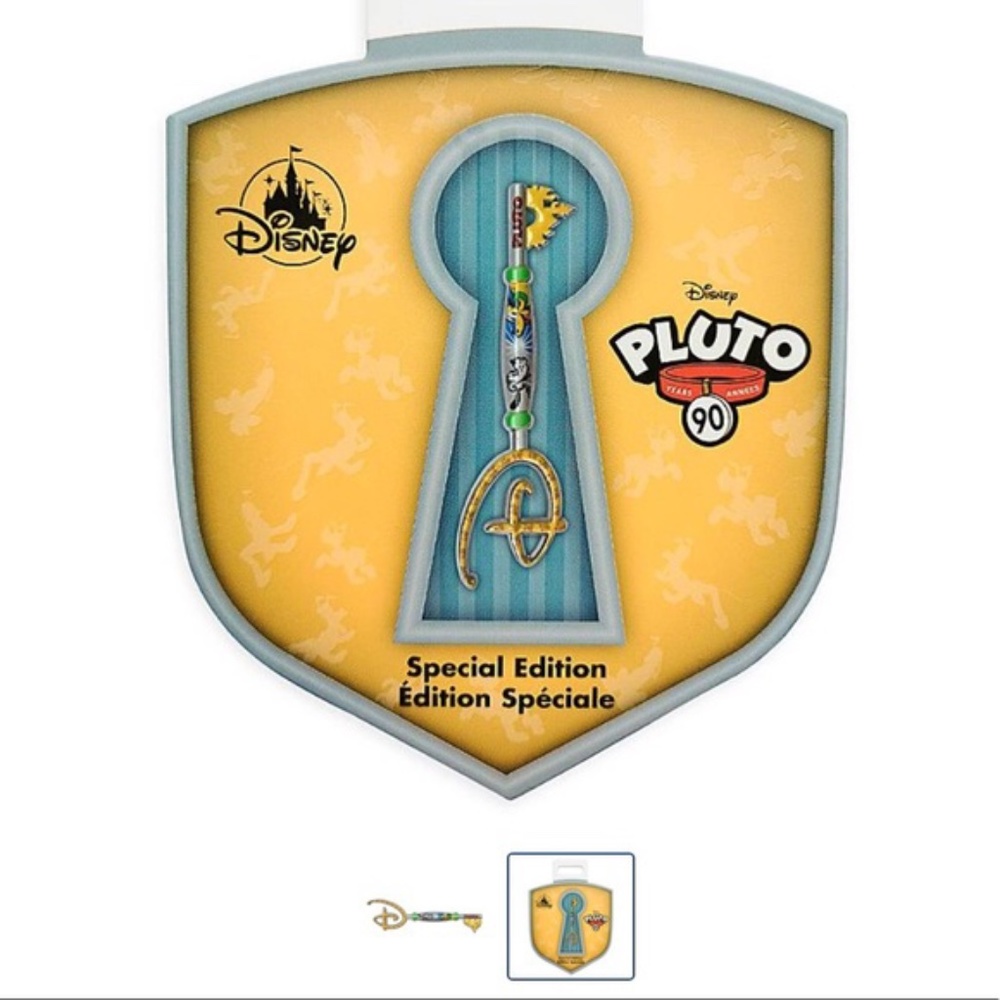Disney Store Pluto 90th Anniversary Key Pin